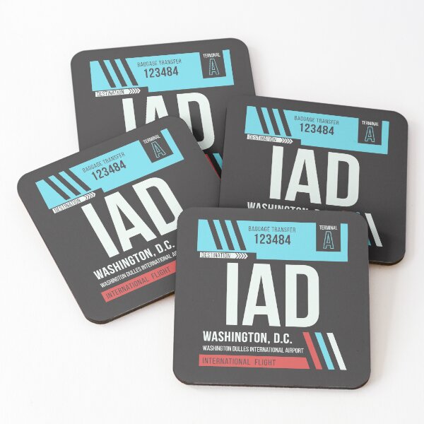 Item preview, Washington Dulles (IAD) Airport Code Baggage Tag designed and sold by SLAG-Creative.