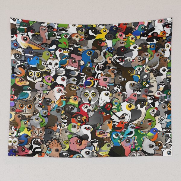 Item preview, Birdorable Crowd with 100s of Cute Cartoon Birds designed and sold by Birdorable.