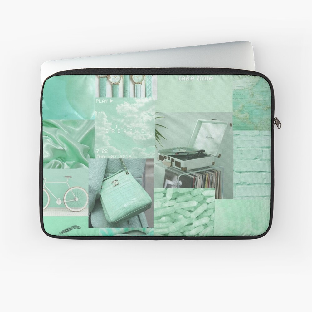Mint Green Aesthetic Collage Iphone Case Cover By Alekkar02 Redbubble