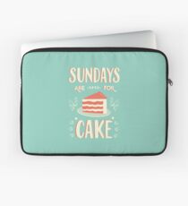 Sonntage sind für Kuchen Laptoptasche