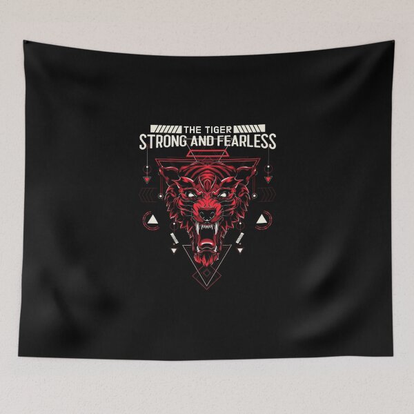 Item preview, The Tiger - Strong and Fearless Red designed and sold by ChaseCoClothing.