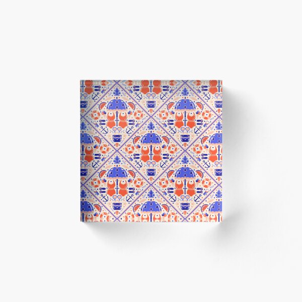 Aperçu de l'œuvre Motif damassé réinventé - Retro Summer Girl créée et vendue par Simplulina.