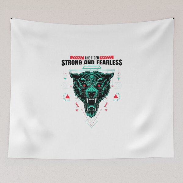 Item preview, The Tiger - Strong and Fearless Red designed and sold by ChaseCoClothing.