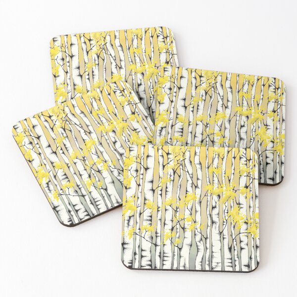Item preview, Birch Tree Forest designed and sold by SelaRoseArt.