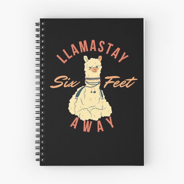 Item preview, llamastay six feet away - social distancing cute llama designed and sold by Atleta-Cali.