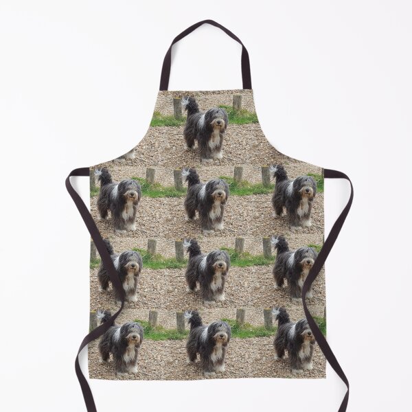 Item preview, Bearded Collie Beachcombing - Beardie on the Beach designed and sold by Bucklandcrafts.