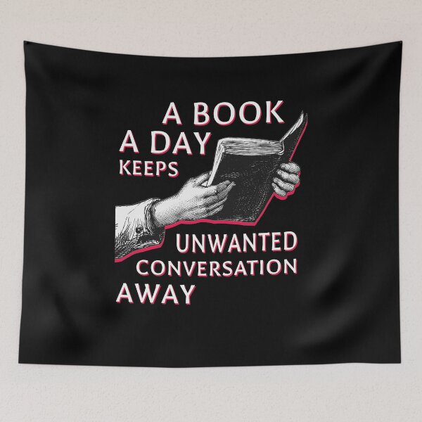 Item preview, Bookworm Book Lover Reading Vintage Retro Quote Cool designed and sold by sillyquestions.