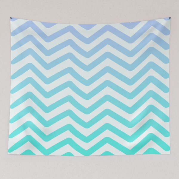 Item preview, Abstract Chevron - Blue & cyan designed and sold by Joejo19.
