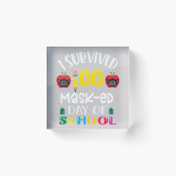 Item preview, I Survived 100 Masked School Days 100th Days Of School designed and sold by GINIART.
