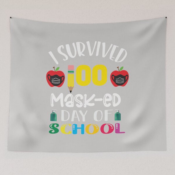 Item preview, I Survived 100 Masked School Days 100th Days Of School designed and sold by GINIART.