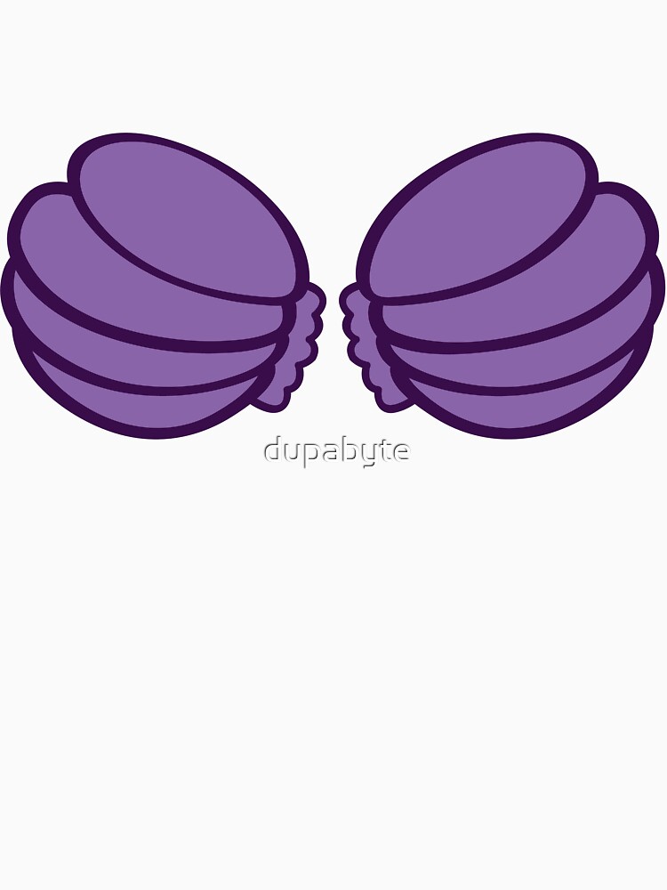 Seashell Bra Sticker for Sale by dupabyte