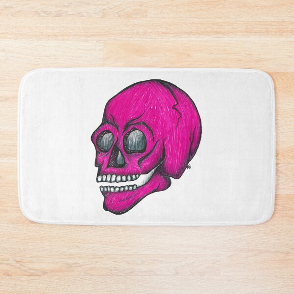 Item preview, Hot Pink Retro Skull designed and sold by The White Bat.