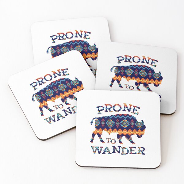 Aperçu de l'œuvre A tendance à errer Boho Buffalo Tribal Southwestern Pattern créée et vendue par WildHoneyDesign.