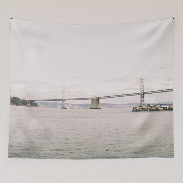 Item preview, Moody San Francisco Bay Bridge Clouds designed and sold by 35Film.