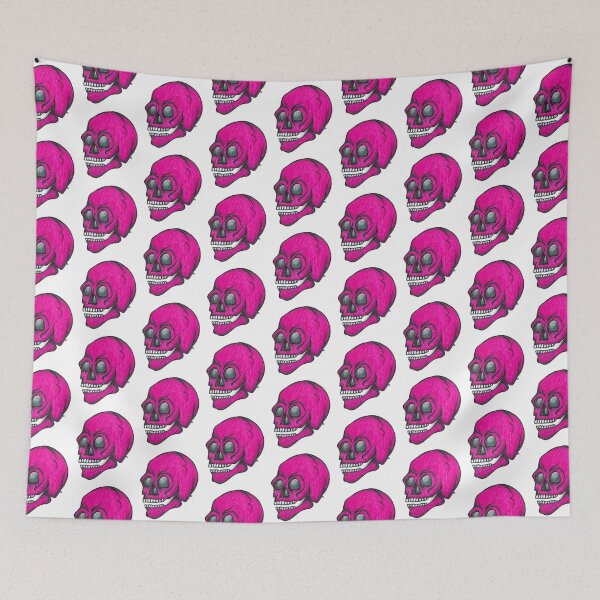 Item preview, Hot Pink Retro Skull designed and sold by The White Bat.