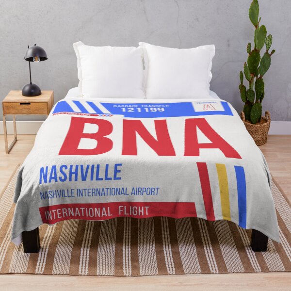 Item preview, Nashville (BNA) Airport Code Baggage Tag designed and sold by SLAG-Creative.