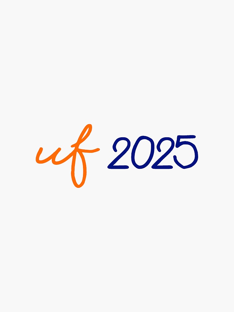 "UF Class of 2025 Sticker" Sticker by maliacampain Redbubble