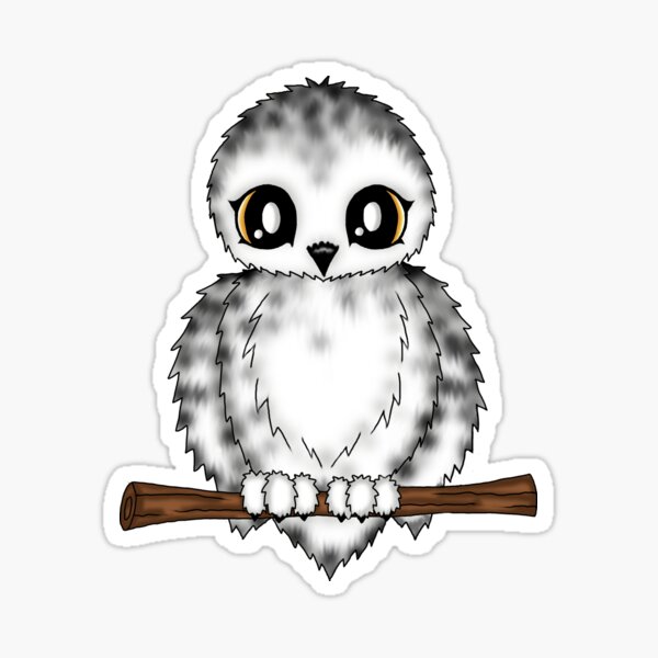 Schneeeule Sticker