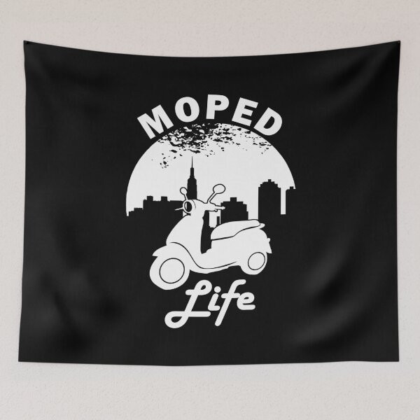 Item preview, Moped Life Moped Rider designed and sold by Adel Qasem.