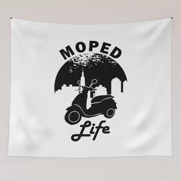 Item preview, Moped Life Moped Rider designed and sold by Adel Qasem.