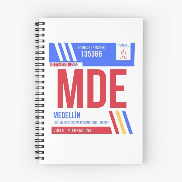 Item preview, Medellin (MDE) Airport Code Baggage Tag designed and sold by SLAG-Creative.