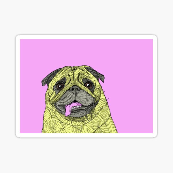 Ice Cream Pug  Sticker