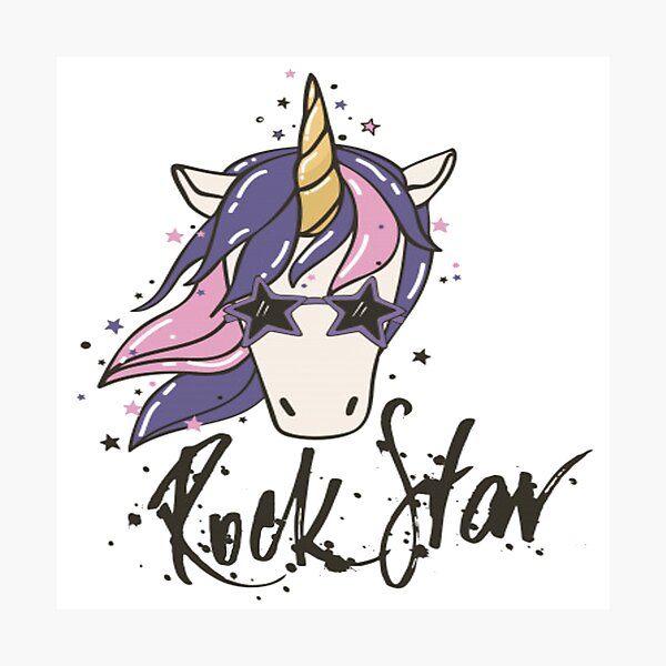 Item preview, ROCK STAR UNICORN designed and sold by FILIBURCIA.