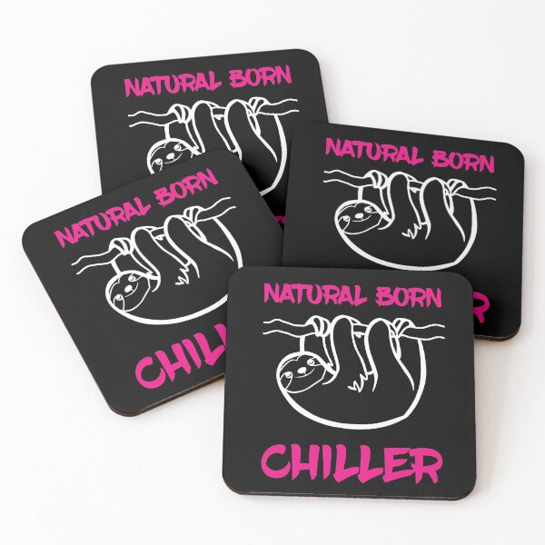 Item preview, Natural Born Chiller Funny Sloth Design designed and sold by sillyquestions.