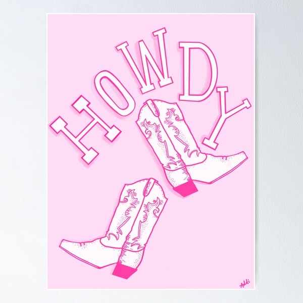 Item preview, Howdy: Pink designed and sold by Loveaddi.