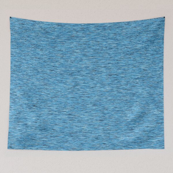 Item preview, Bright Denim Blue Heathered Jersey Fabric Effect Print designed and sold by PrintAngels.