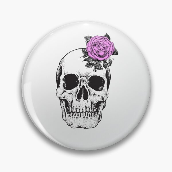 Item preview, Skull Rose - White designed and sold by pixelstag.