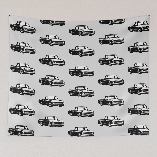 Item preview, 69-70 Black & White Lowered C Truck designed and sold by CoolRide.