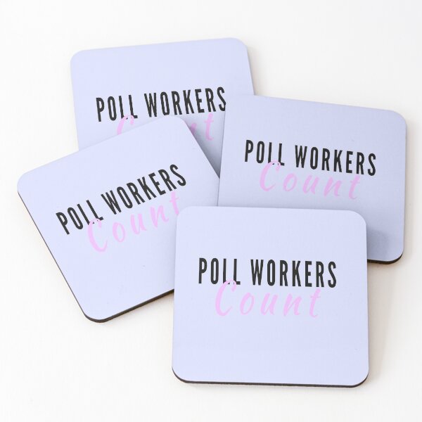 Item preview, Poll Workers Count, Funny Political Pun designed and sold by Spiritualish.