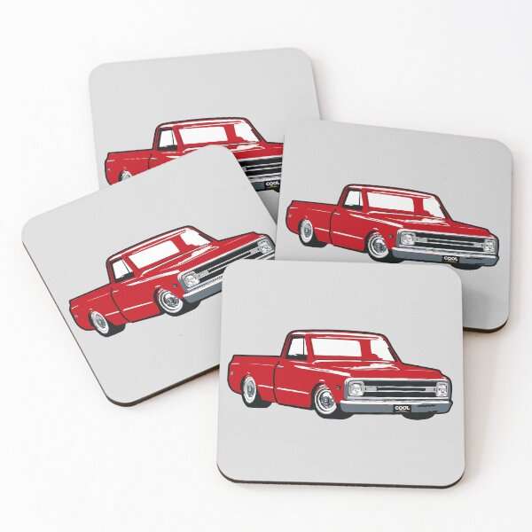 Item preview, 69-70 Red Lowered C Truck designed and sold by CoolRide.