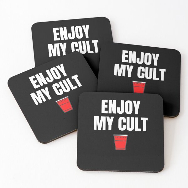 Item preview, ENJOY MY CULT Funny College Games Red Cup & Post Quarantine and Cult Humor designed and sold by ZEROXCOOL.