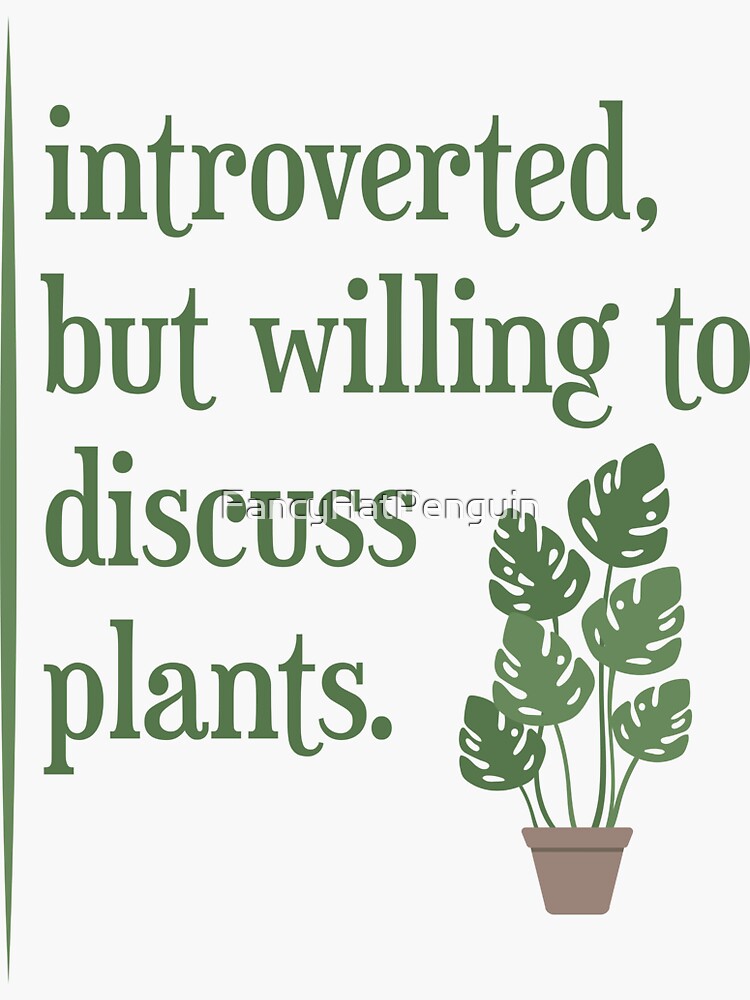 Indoor Plant Introvert Pin | Redbubble