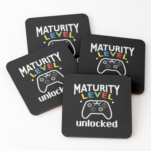 Item preview, Maturity Level Unlocked - Funny Mature Gaming Saying designed and sold by Scratches Tees.