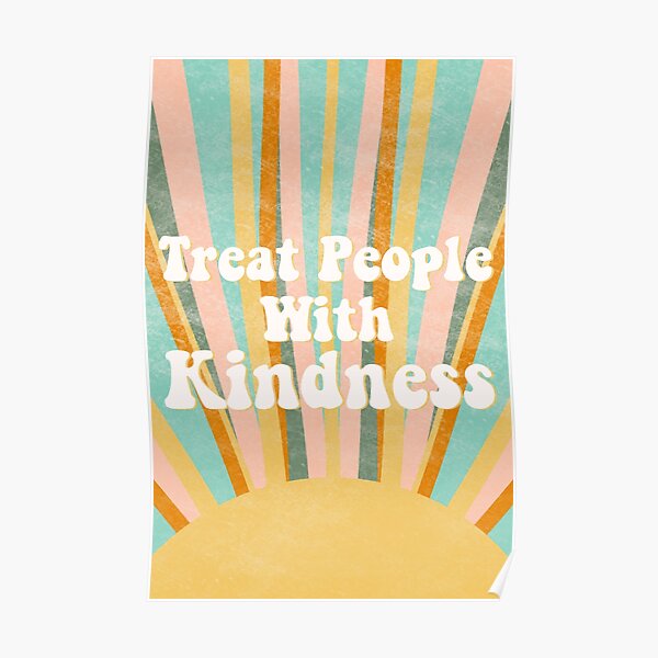 Treat People With Kindness Shirt, TPWK Print, Kindness Tshirt, Be Kind Sunrise Poster