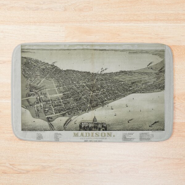 Item preview, Madison, State Capital of Wisconsin (1885) designed and sold by allhistory.
