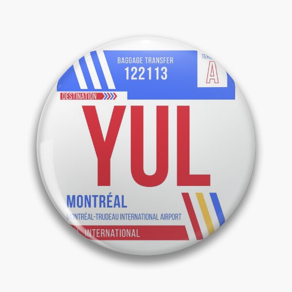 Item preview, Montreal (YUL) Airport Code Baggage Tag designed and sold by SLAG-Creative.