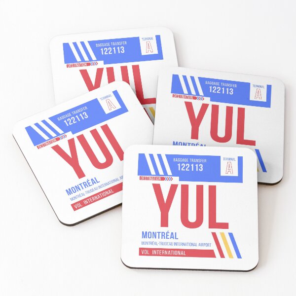 Item preview, Montreal (YUL) Airport Code Baggage Tag designed and sold by SLAG-Creative.