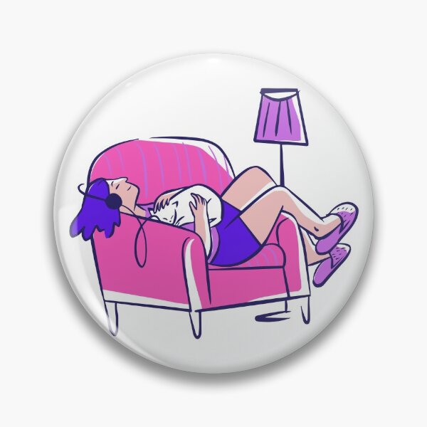 Item preview, Girl Snuggling Cat On The Chair (Design One) designed and sold by killjoyfucker.