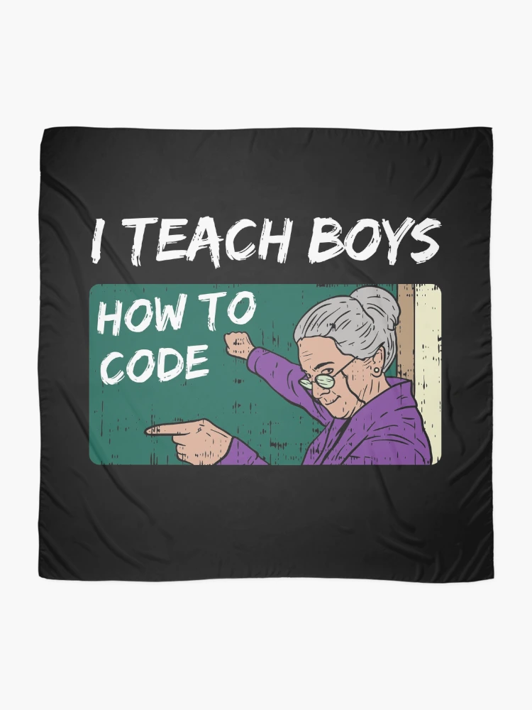 Thumbnail 2 of 3, Scarf, Funny Software Developer and Computer Science Coder meme designed and sold by Rzelemenz.