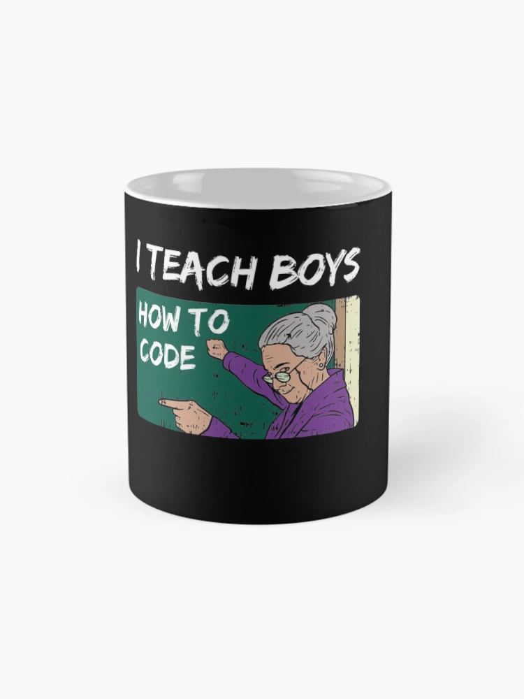 Thumbnail 4 of 6, Coffee Mug, Funny Software Developer and Computer Science Coder meme designed and sold by Rzelemenz.
