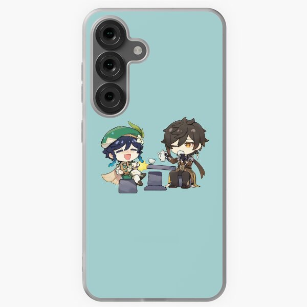 Item preview, Venti & Zhongli | Genshin Impact Sticker "Tea Party" designed and sold by Asiapenguin.