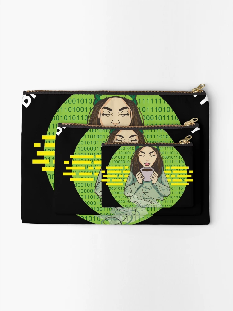 Thumbnail 2 of 4, Zipper Pouch, Funny Software Developer and Computer Science Coder meme designed and sold by Rzelemenz.