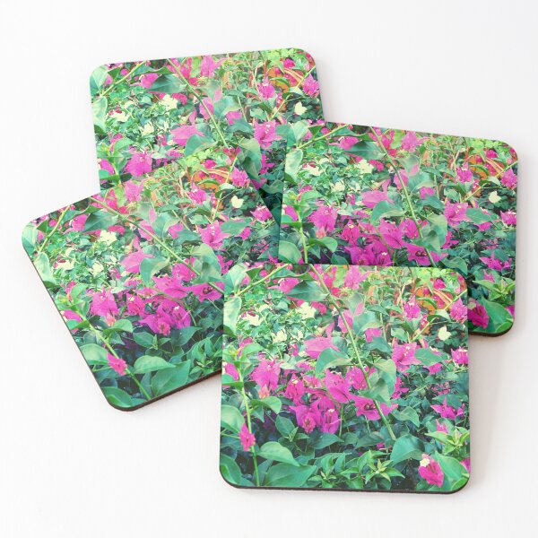 Item preview, Pink flowers and greenery and a splash of yellow  designed and sold by rocklegends99.