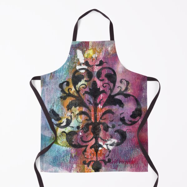 Item preview, "Rainbow Flourish" Gel Print Painting designed and sold by peonypours.