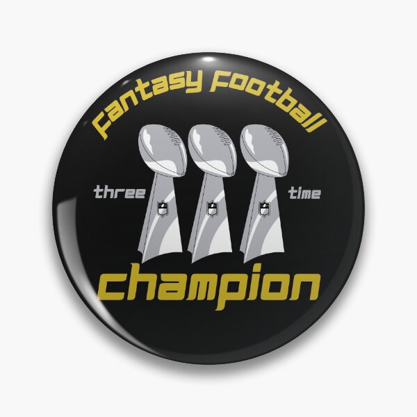 Item preview, Fantasy Football Three Time Champion Trophy Novelty designed and sold by Marathon-Runner.