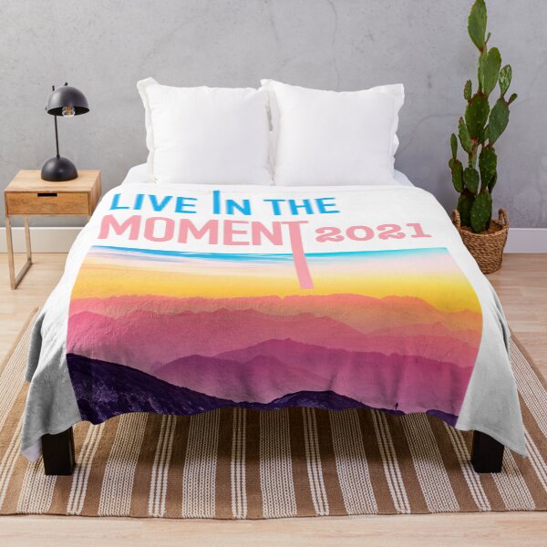 Item preview, Live In The Moment 2021 - New Year Motivation designed and sold by Cute Designs Shop.